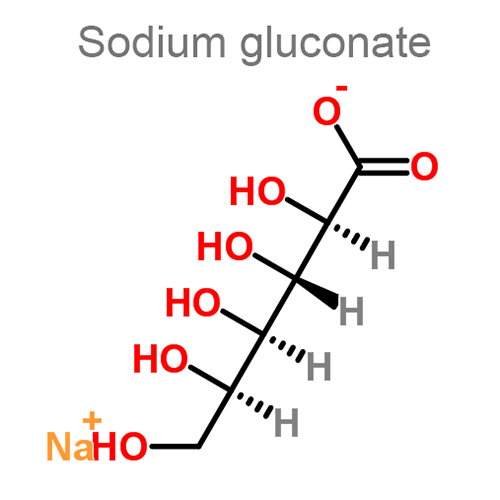 Структурная формула 4 Калия хлорид + Магния хлорид + Натрия ацетат + Натрия глюконат + Натрия хлорид