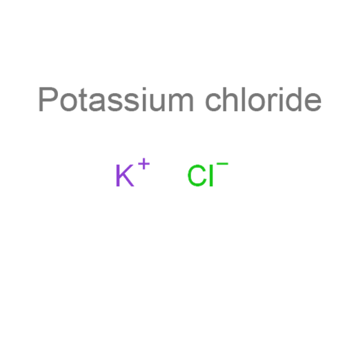 Структурная формула Калия хлорид + Магния сульфат + Маннитол