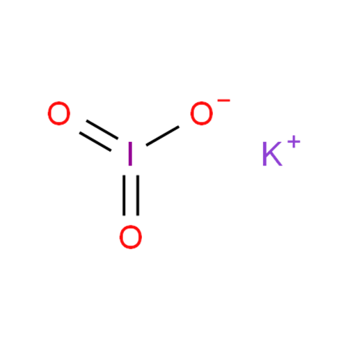 Структурная формула Калия йодат