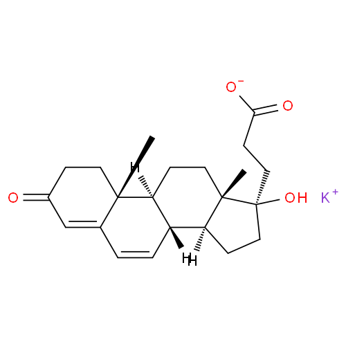 Структурная формула Калия канреноат