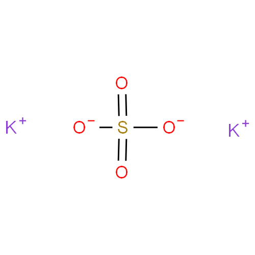 Калия сульфат структурная формула