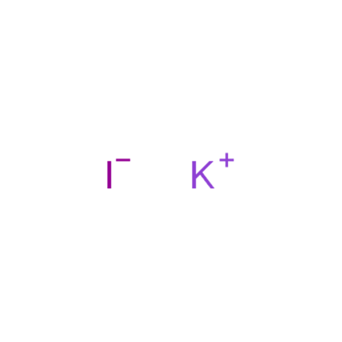 Структурная формула Калия йодид