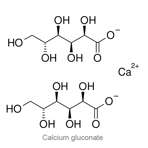 Структурная формула Кальция глюконат