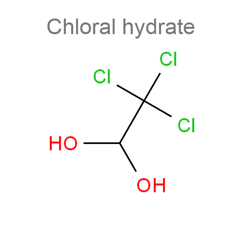 Структурная формула 2 Камфора + Хлоралгидрат