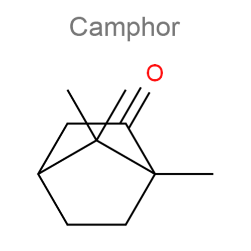 Камфора + Хлоралгидрат структурная формула
