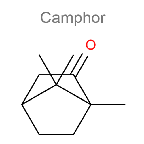 Структурная формула Камфора + Метилсалицилат + Терпентинное масло + Эвкалиптовое масло