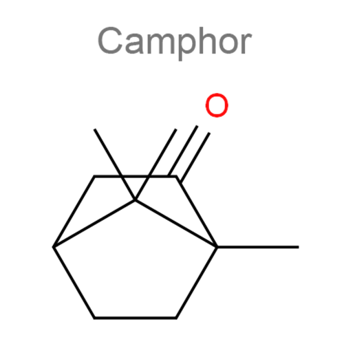 Структурная формула Камфора + Перца стручкового плодов настойка