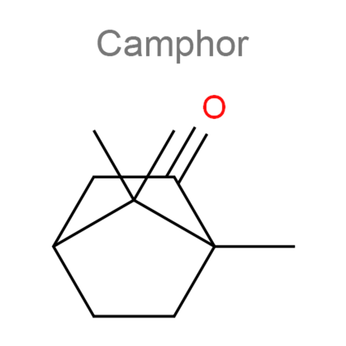 Камфора + Салициловая кислота структурная формула
