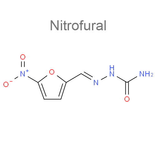 Структурная формула 2 Канамицин + Нитрофурал + [Кальция хлорид + Желатин]