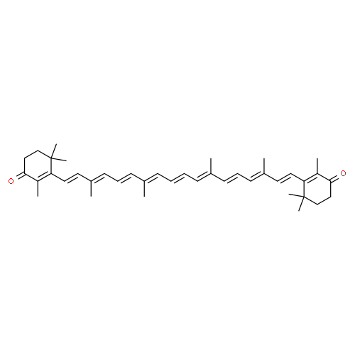Кантаксантин структурная формула