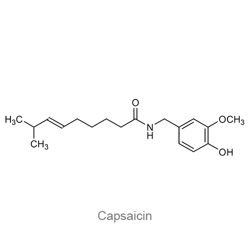 Капсаицин структурная формула