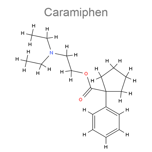 Карамифен + Фенилпропаноламин структурная формула
