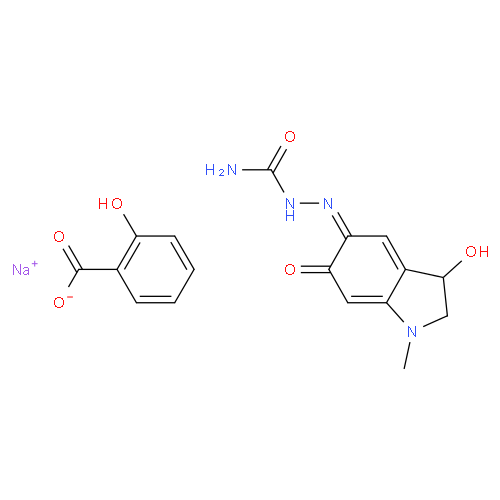 Структурная формула Карбазохрома салицилат