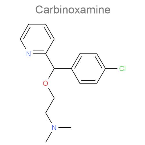 Карбиноксамин + Псевдоэфедрин структурная формула