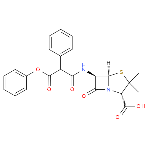 Карфециллин структурная формула