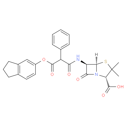 Кариндациллин структурная формула