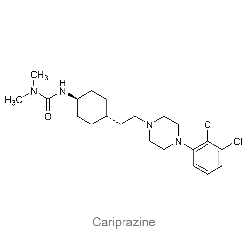 Структурная формула Карипразин