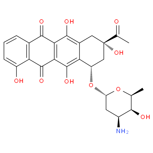 Карубицин структурная формула