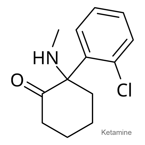 Структурная формула Кетамин