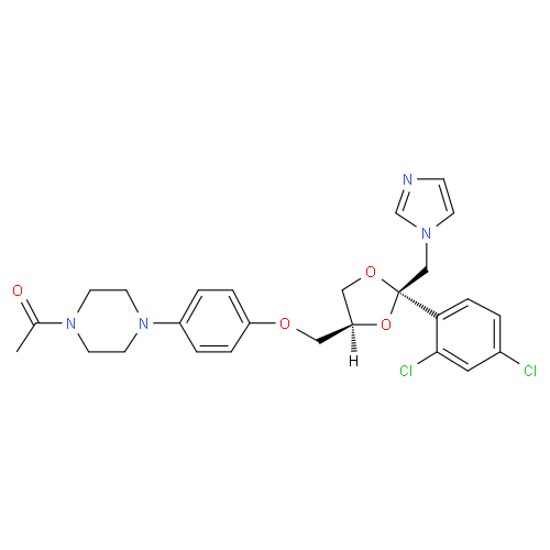 Кетоконазол структурная формула