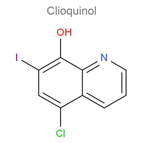 Структурная формула Клиохинол + Флуметазон