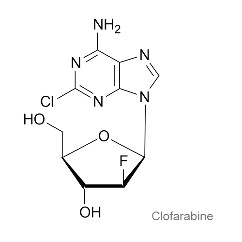 Структурная формула Клофарабин