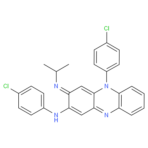 Структурная формула Клофазимин