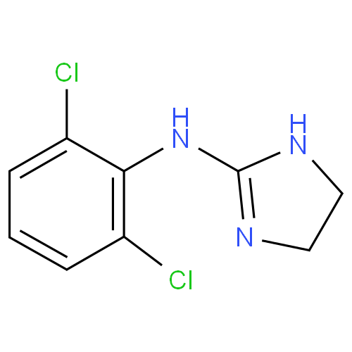 Клонидин структурная формула
