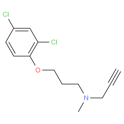 Клоргилин структурная формула