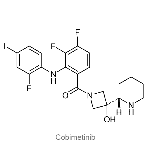 Структурная формула Кобиметиниб