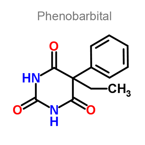 Структурная формула 5 Кодеин + Кофеин + Метамизол натрия + Парацетамол + Фенобарбитал