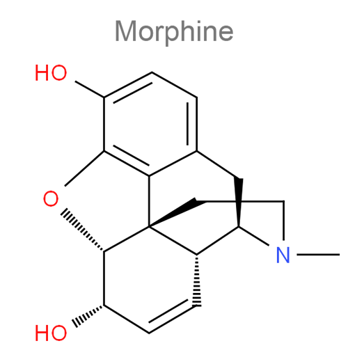 Структурная формула 2 Кодеин + Морфин + Носкапин + Папаверина гидрохлорид + Тебаин
