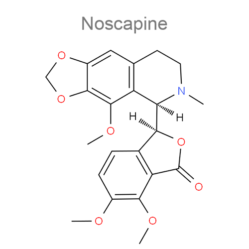 Структурная формула 3 Кодеин + Морфин + Носкапин + Папаверина гидрохлорид + Тебаин