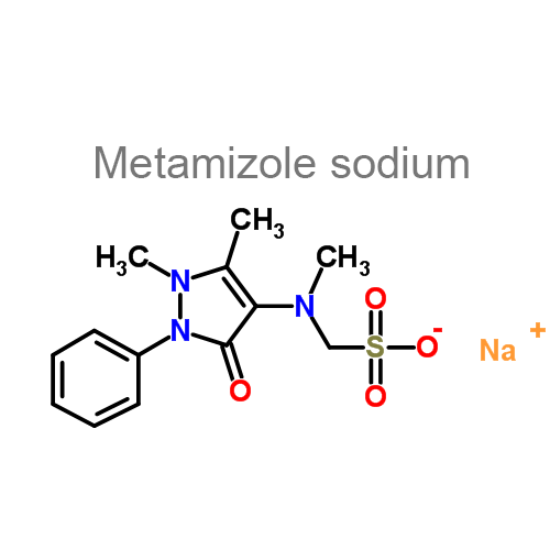 Структурная формула 2 Кофеин + Метамизол натрия + Фенобарбитал