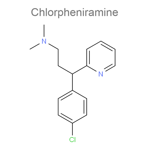 Кофеин + Парацетамол + Фенилэфрин + Хлорфенамин структурная формула 4