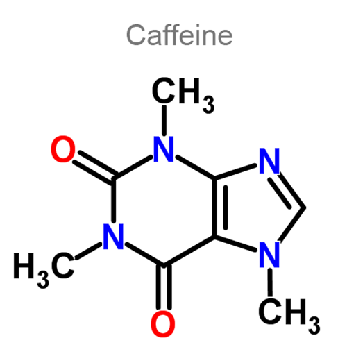 Кофеин + Парацетамол + Хлорфенамин структурная формула