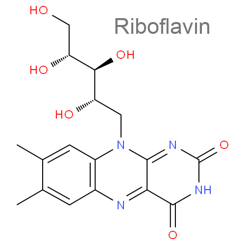 Кокарбоксилаза + Рибофлавин + Тиоктовая кислота структурная формула 2