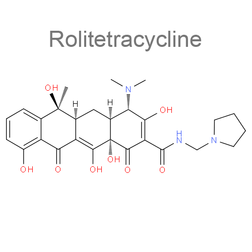 Структурная формула 2 Колистиметат натрия + Ролитетрациклин + Хлорамфеникол