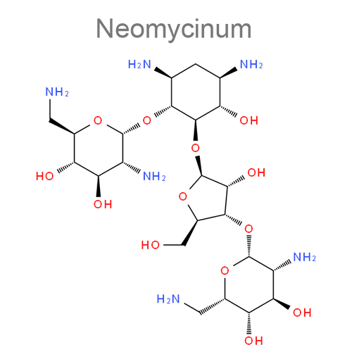 Структурная формула 2 Колистин + Неомицин + Гидрокортизон