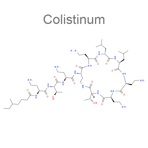 Структурная формула Колистин + Неомицин + Гидрокортизон