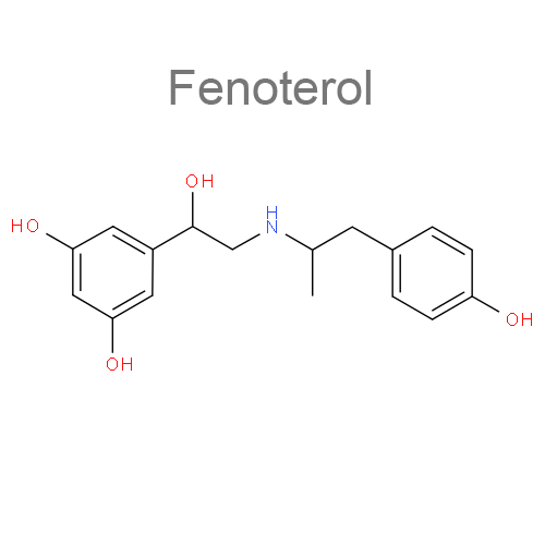 Структурная формула 2 Кромоглициевая кислота + Фенотерол