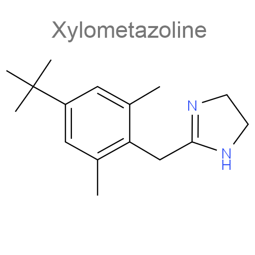 Структурная формула Ксилометазолин + Декспантенол