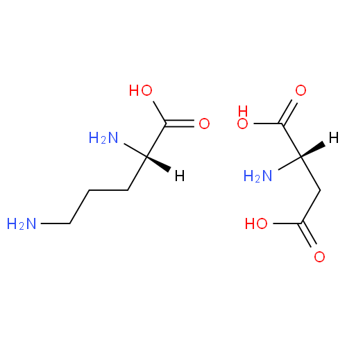 Структурная формула Л-орнитин-Л-аспартат