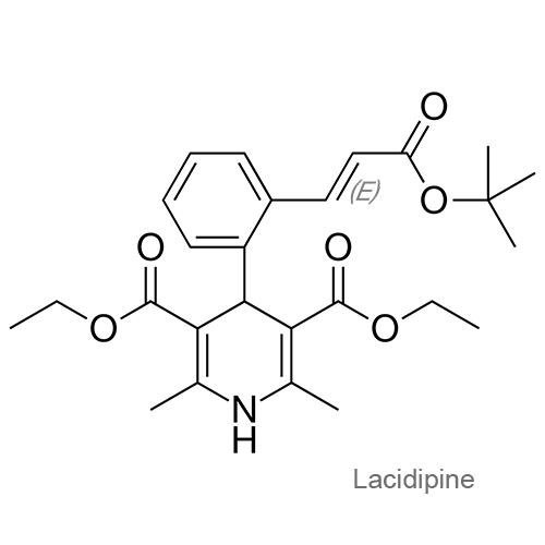 Структурная формула Лацидипин