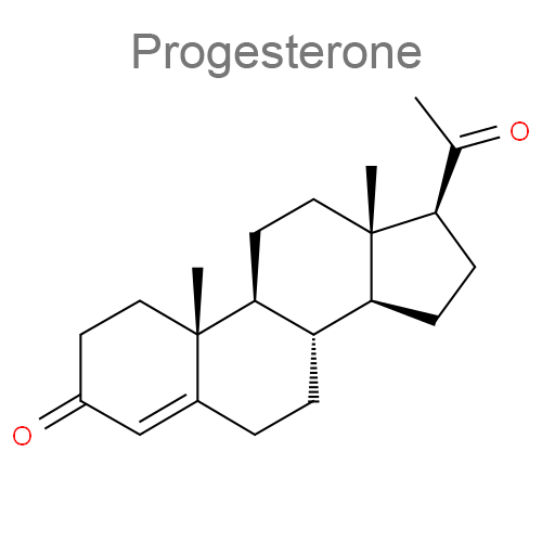 Структурная формула Лактобактерии + Прогестерон + Эстриол