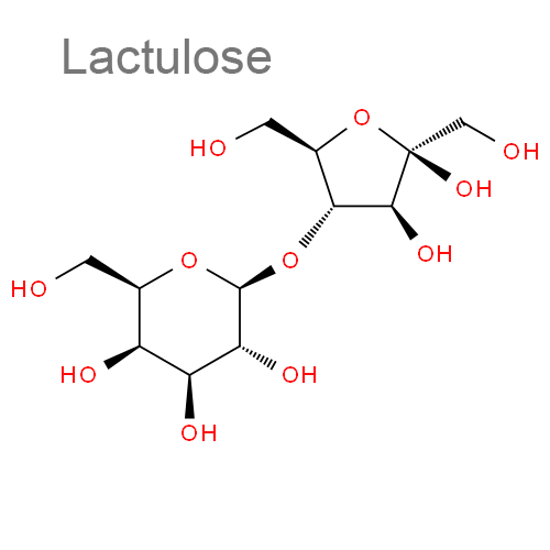 Структурная формула Лактулоза + Лигнин гидролизный
