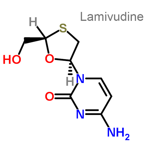 Ламивудин + Зидовудин структурная формула