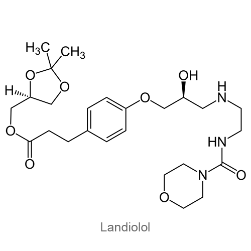 Структурная формула Ландиолол