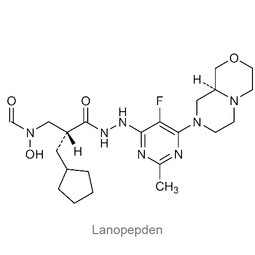 Структурная формула Ланопепден