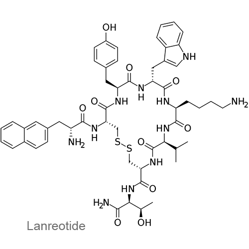 Ланреотид структурная формула